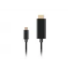Kabel LANBERG USB-C(m) - HDMI(m) 1m 4K 60Hz Czarny