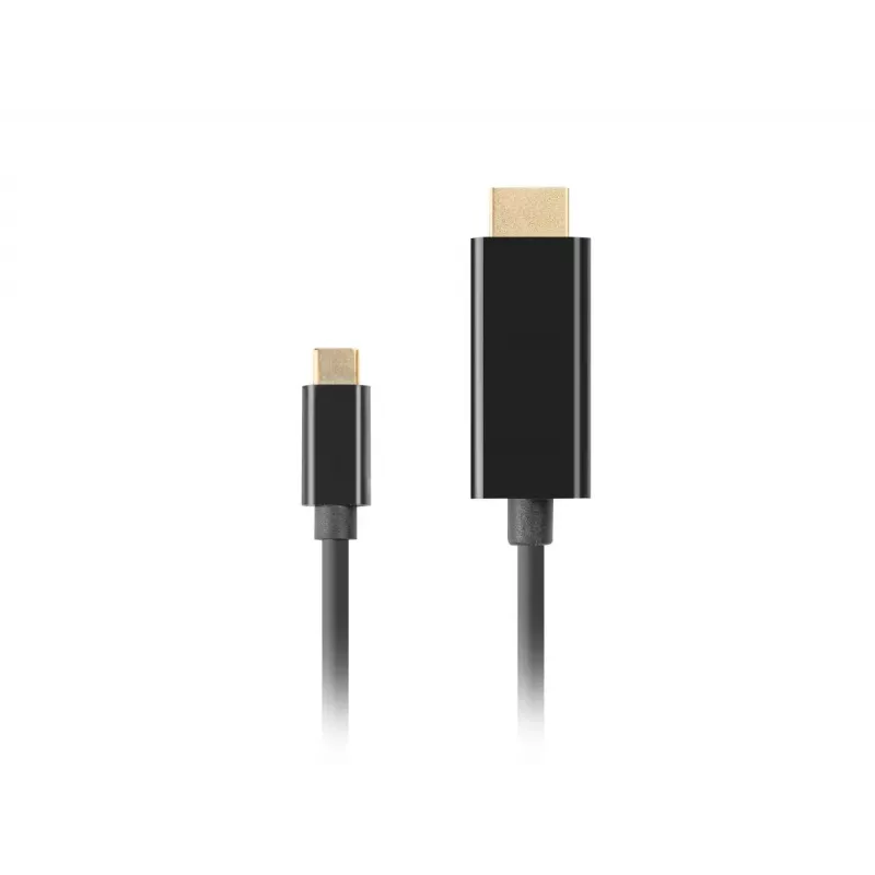 Kabel LANBERG USB-C(m) - HDMI(m) 1m 4K 60Hz Czarny