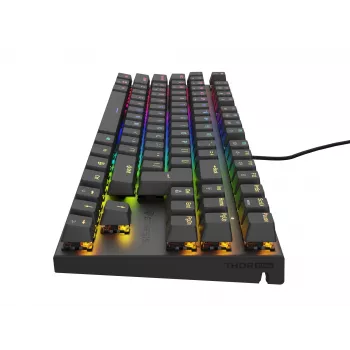 Klawiatura gamingowa GENESIS Thor 303 TKL USB QWERTY Czarna RGB LED