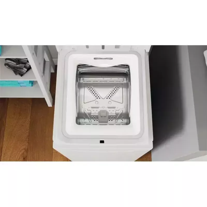 Pralka ładowana od góry INDESIT BTW S60400 EU/N — 6 kg, 1000 obr./min, klasa energetyczna C, biała