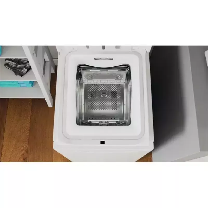 Pralka ładowana od góry INDESIT BTW S60400 EU/N — 6 kg, 1000 obr./min, klasa energetyczna C, biała