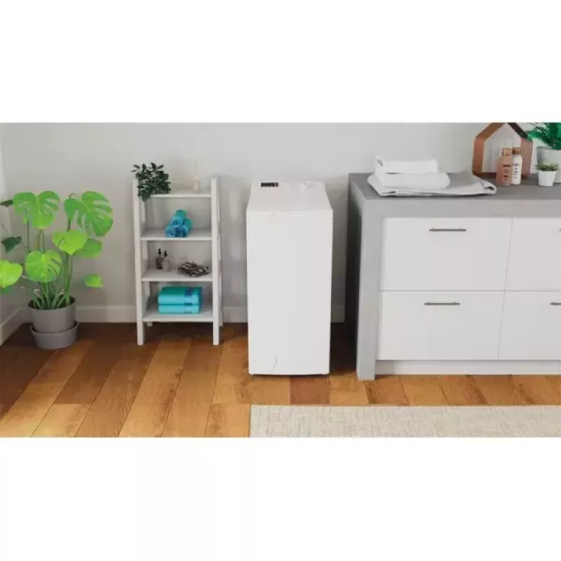 Pralka ładowana od góry INDESIT BTW S60400 EU/N — 6 kg, 1000 obr./min, klasa energetyczna C, biała