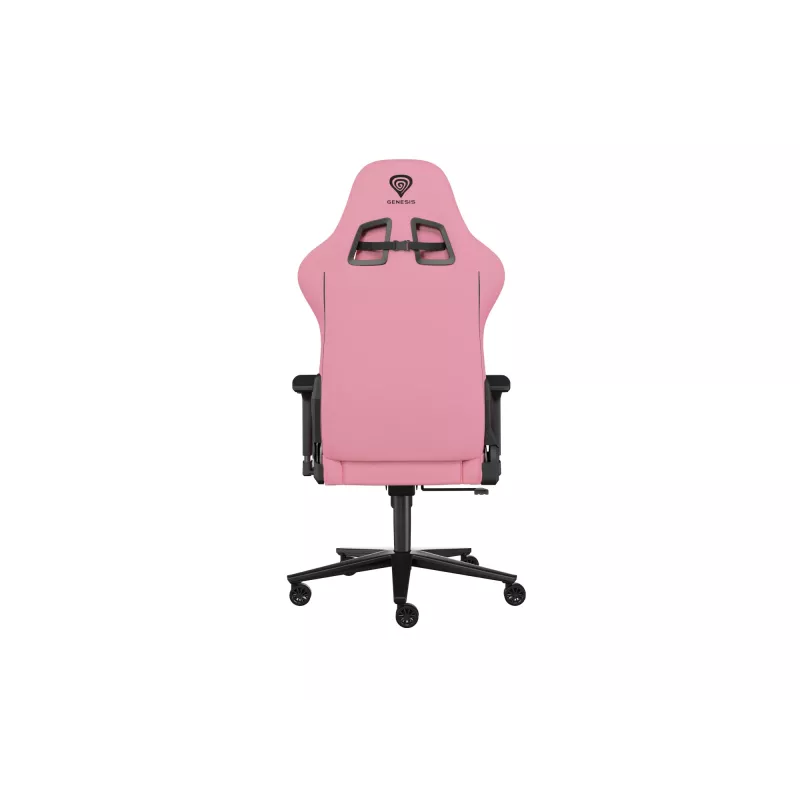Fotel gamingowy PC GENESIS Nitro 720 z wypełnieniem powietrznym, czarno-różowy, 150 kg