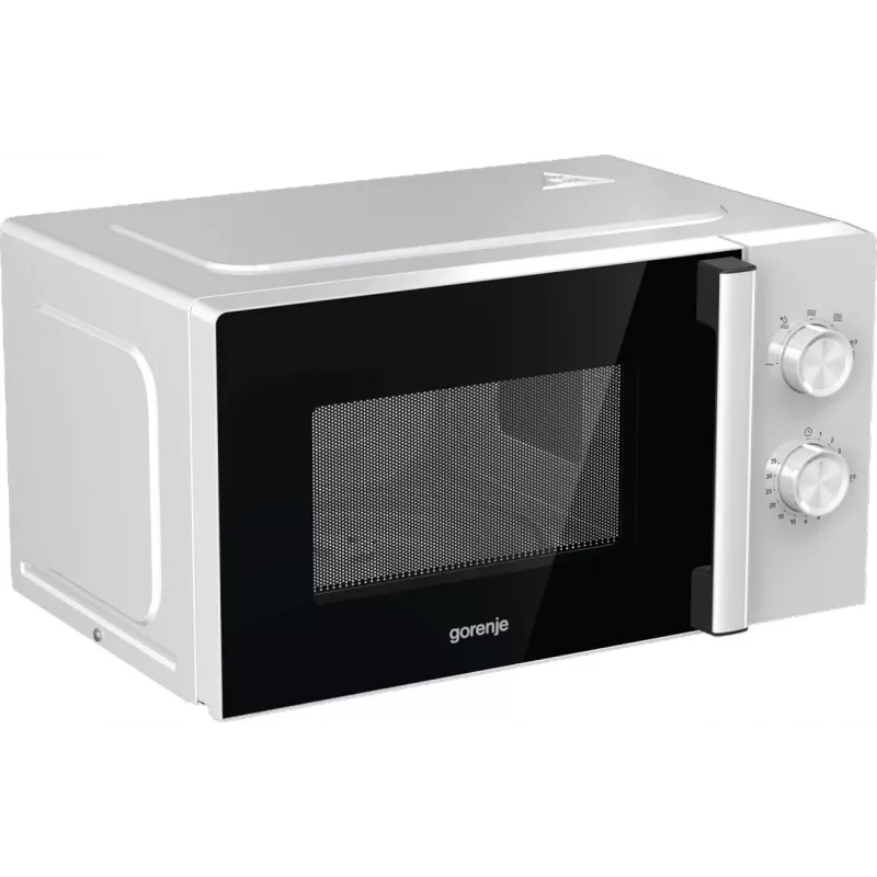 Solo microwave Gorenje 740248 — 800 W, 20 L, biały, 5 power levels, 270 mm turntable