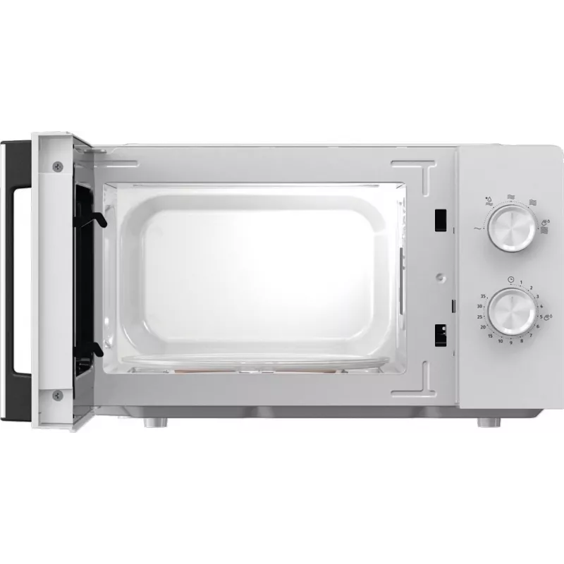 Solo microwave Gorenje 740248 — 800 W, 20 L, biały, 5 power levels, 270 mm turntable