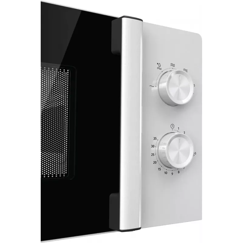 Solo microwave Gorenje 740248 — 800 W, 20 L, biały, 5 power levels, 270 mm turntable