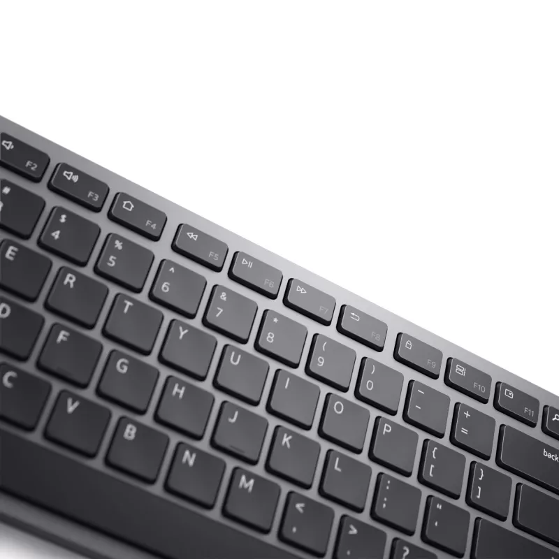 DELL Pro Plus klawiatura - KB700 - Russian (QWERTY), Full-size (100%), Wireless, RF Wireless + Bluetooth, QWERTY, szary