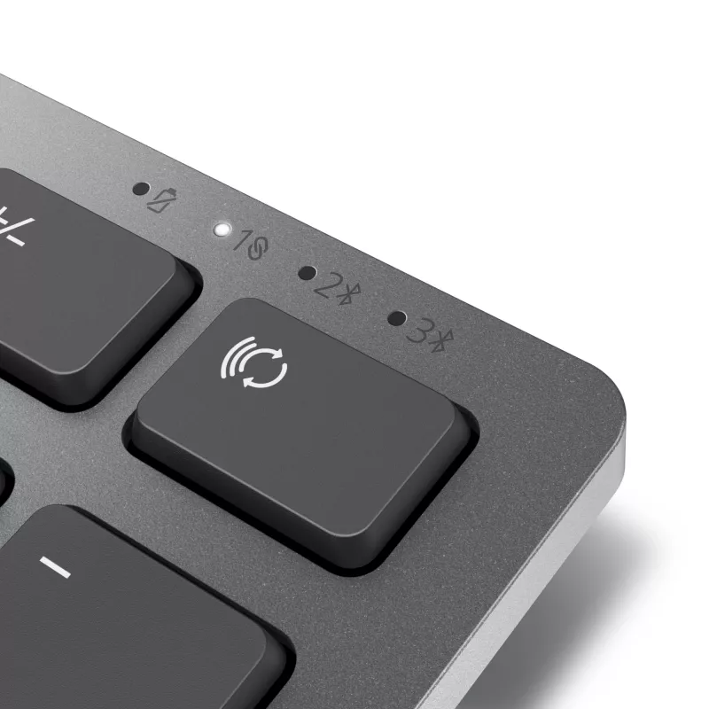DELL Pro Plus klawiatura - KB700 - Russian (QWERTY), Full-size (100%), Wireless, RF Wireless + Bluetooth, QWERTY, szary