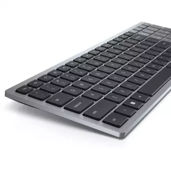 Klawiatura DELL KB740 Office RF Bezprzewodowa + Bluetooth QWERTY US International Szaro-Czarna