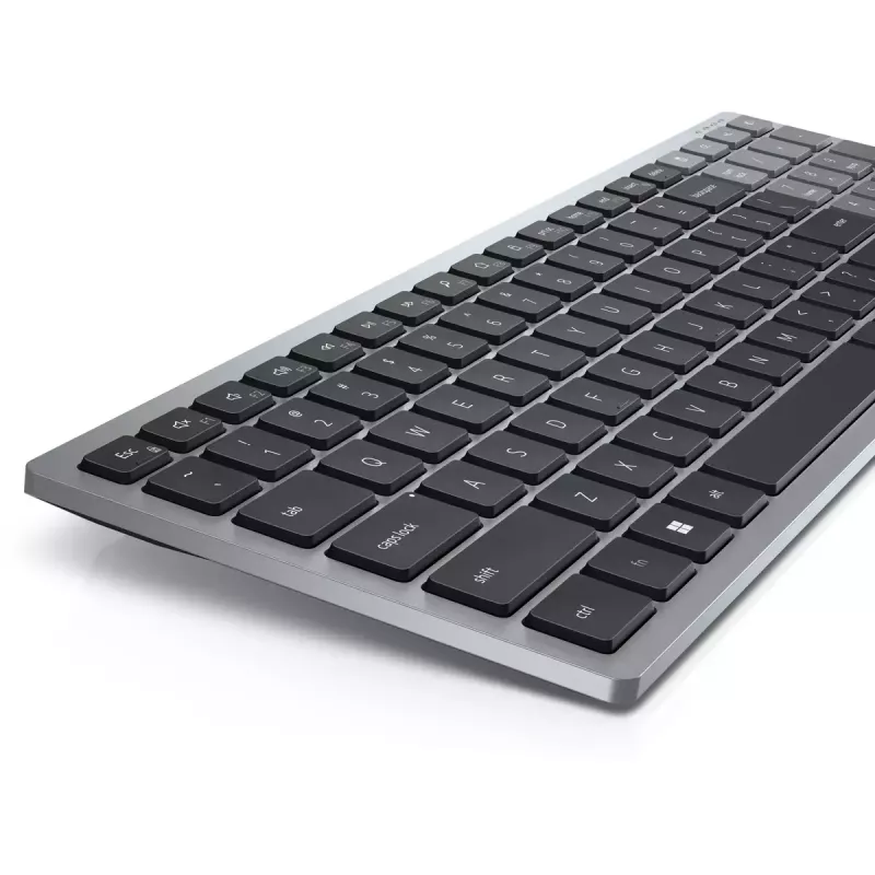 Klawiatura DELL KB740 Office RF Bezprzewodowa + Bluetooth QWERTY US International Szaro-Czarna