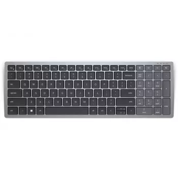 Klawiatura DELL KB740 Office RF Bezprzewodowa + Bluetooth QWERTY US International Szaro-Czarna