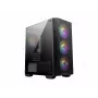 Obudowa PC MSI MAG FORGE M100A Micro Tower Czarna z hartowanym szkłem, 3x120mm przednie wentylatory, RGB, microATX/Mini‑ITX