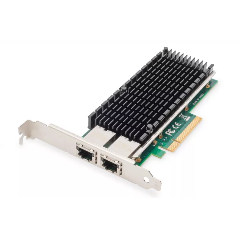 DIGITUS Ethernet Server adapter - 10Gbps Dual Port Pci-e X8. Intel X540 BT2