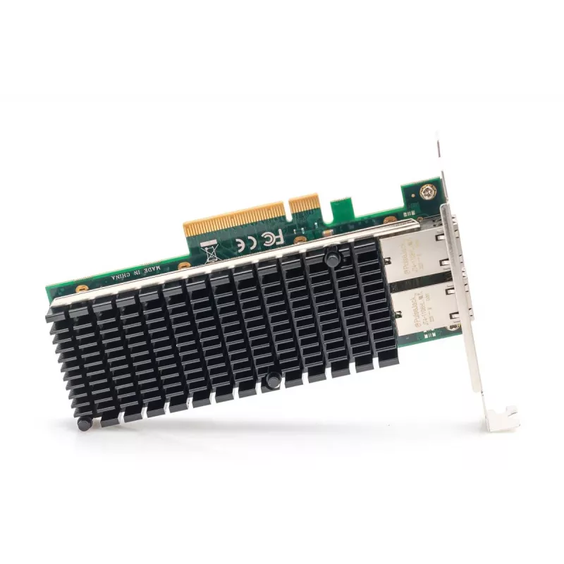 DIGITUS Ethernet Server adapter - 10Gbps Dual Port Pci-e X8. Intel X540 BT2