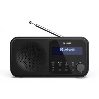 Sharp DR-P420(BK) Tokyo Przenośne radio cyfrowe, przenośne, cyfrowe, DAB, DAB+, FM, automatyczne skanowanie, automatyczne strojenie, 2 W, AAC