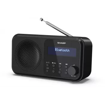Sharp DR-P420(BK) Tokyo Przenośne radio cyfrowe, przenośne, cyfrowe, DAB, DAB+, FM, automatyczne skanowanie, automatyczne strojenie, 2 W, AAC