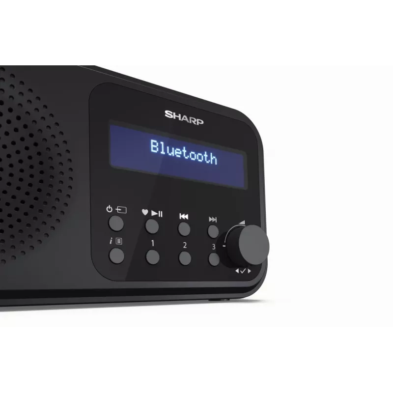 Sharp DR-P420(BK) Tokyo Przenośne radio cyfrowe, przenośne, cyfrowe, DAB, DAB+, FM, automatyczne skanowanie, automatyczne strojenie, 2 W, AAC