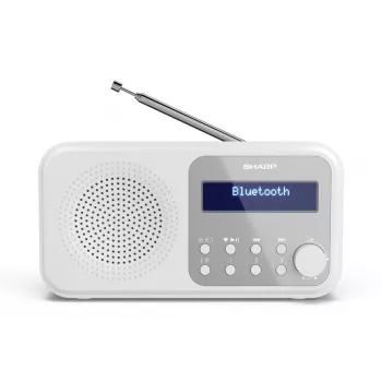Sharp DR-P420(WH) Tokyo Przenośne Radio Cyfrowe, Przenośne, Cyfrowe, DAB, DAB+, FM, Automatyczne skanowanie, Automatyczne strojenie, 2 W, AAC