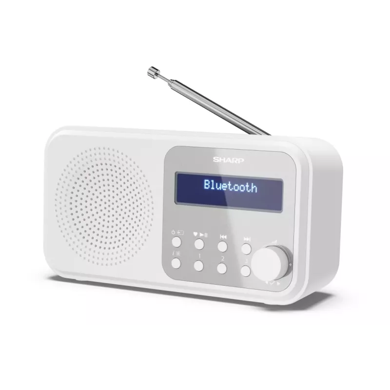 Sharp DR-P420(WH) Tokyo Przenośne Radio Cyfrowe, Przenośne, Cyfrowe, DAB, DAB+, FM, Automatyczne skanowanie, Automatyczne strojenie, 2 W, AAC