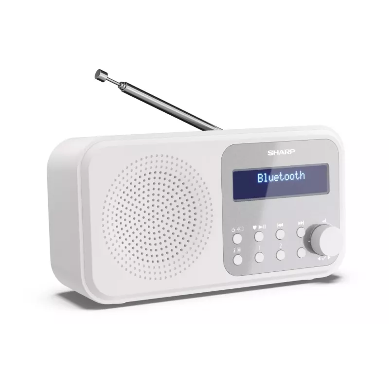 Sharp DR-P420(WH) Tokyo Przenośne Radio Cyfrowe, Przenośne, Cyfrowe, DAB, DAB+, FM, Automatyczne skanowanie, Automatyczne strojenie, 2 W, AAC