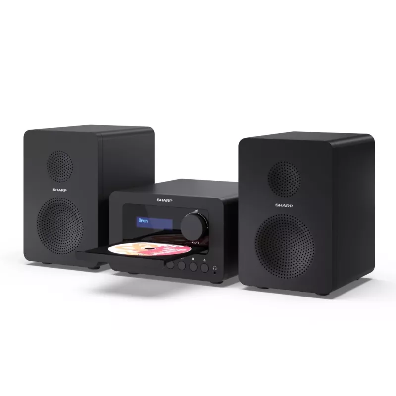 Sharp TOKYO DAB+ HI-FI Mikrowieża Mini wieża hi-fi 40 W Czarny