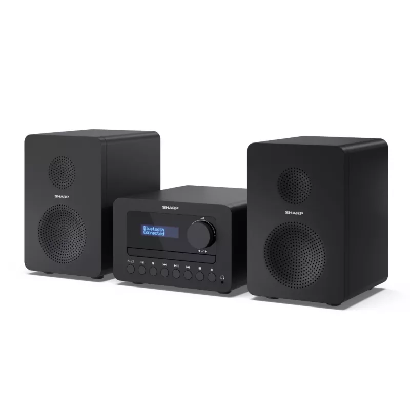 Sharp TOKYO DAB+ HI-FI Mikrowieża Mini wieża hi-fi 40 W Czarny