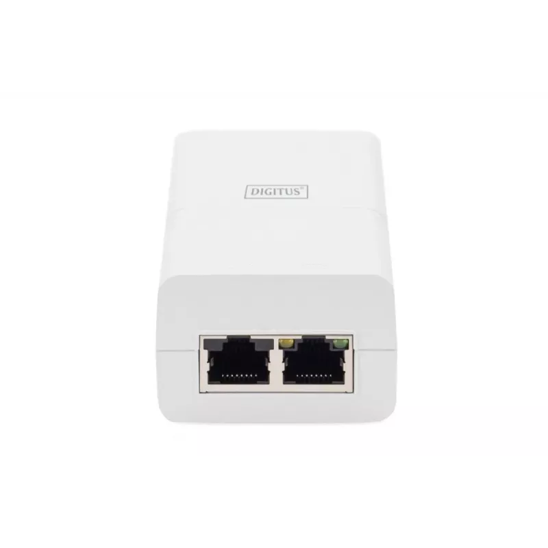 DIGITUS Gigabit Ethernet PoE+ Injector 802.3at, 30 W mała obudowa, biały