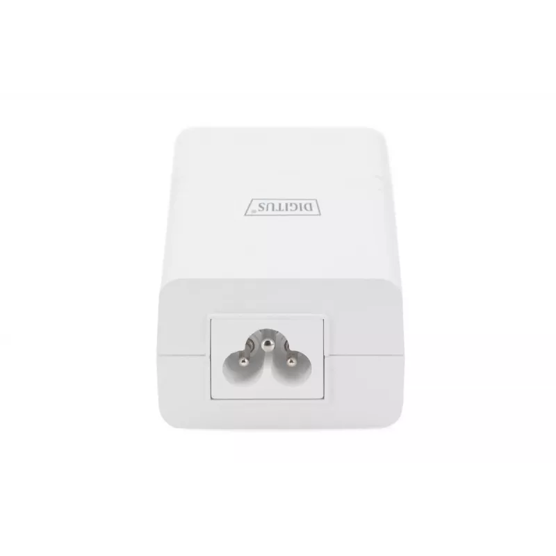 DIGITUS Gigabit Ethernet PoE+ Injector 802.3at, 30 W mała obudowa, biały