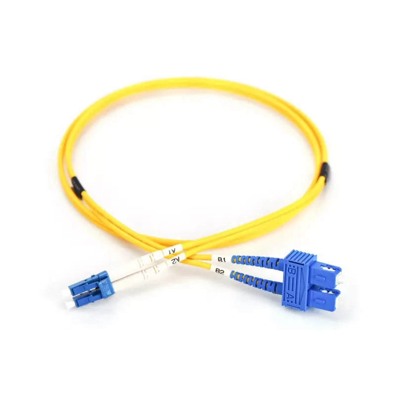 DIGITUS Fiber Optic Patch Cord, LC to SC OS2, Singlemode 09/125 µ, Duplex, Długość 5 m