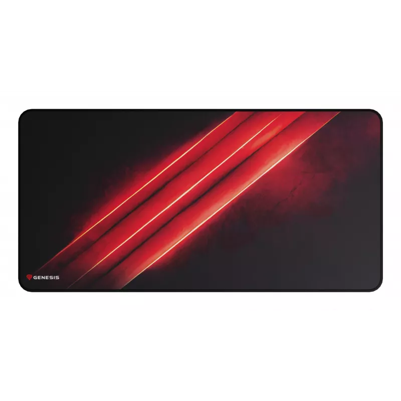 Podkładka pod mysz gamingowa GENESIS Carbon 500 Maxi Flash G2 Czarno-czerwona