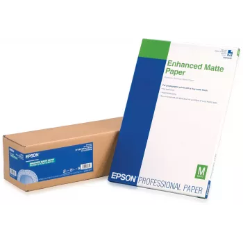 Epson Enhanced Matte Paper, 24 cale x 30,5 m, 189g/m², 30,5 m, 60,9 cm, 61 cm (24 cale), Matowy, 265 µm, 189 g/m²