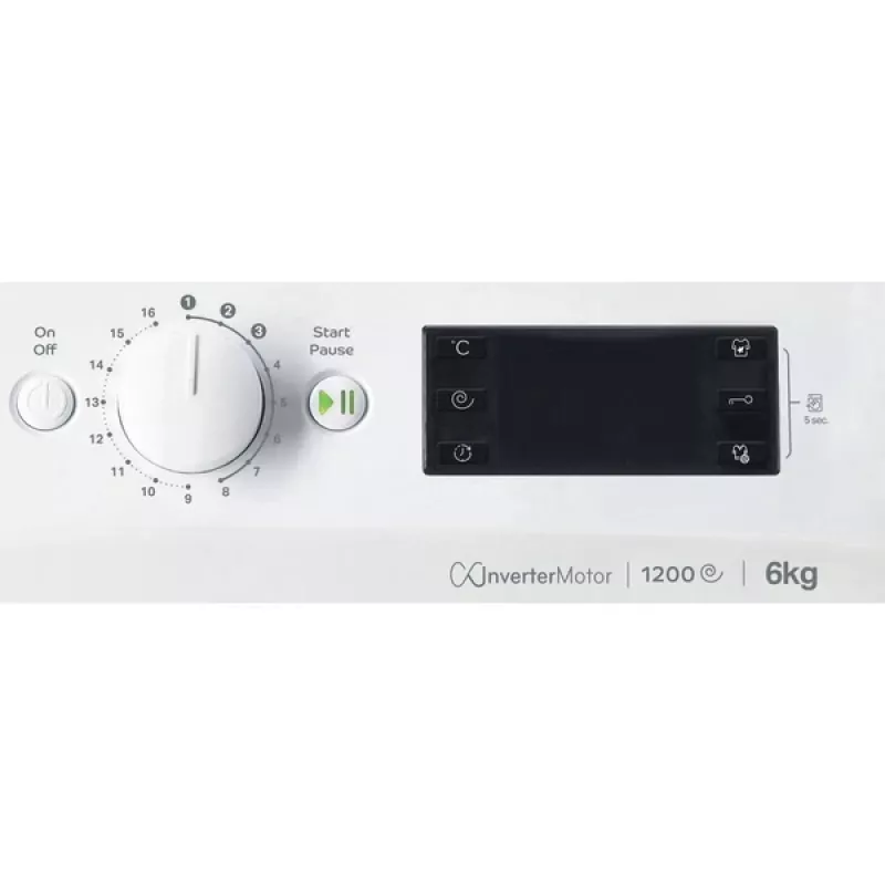 Pralka Indesit MTWSE 61294 WK EE ładowana od przodu 6 kg 1151 obr./min biała