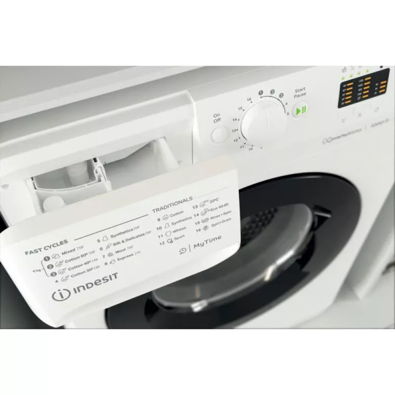 Pralka Indesit MTWSA 61294 WK EE ładowana od przodu 6 kg 1151 RPM Biała