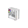 Obudowa PC DeepCool CC360 WH ARGB Mini Tower Biała — Micro‑ATX/Mini‑ITX, szkło hartowane, 2x 3,5 cala + 3x 2,5 cala, 2x przednie wentylatory 120 mm