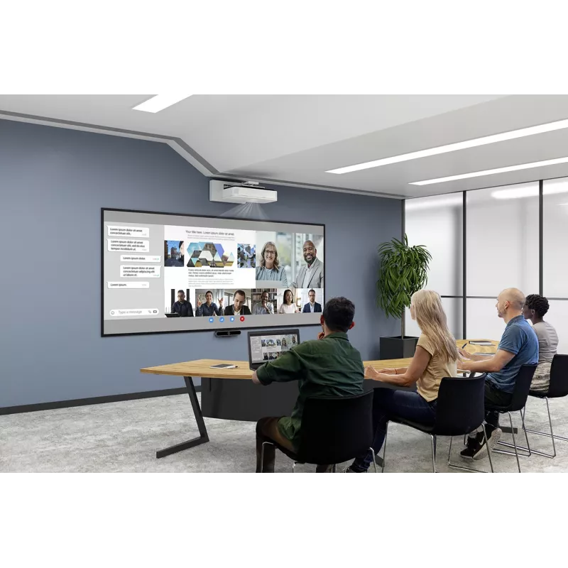 Projektor Epson EB-810E o ultrakrótkim rzucie, 5000 ANSI lumenów, 3LCD, 1080p (1920x1080), biały