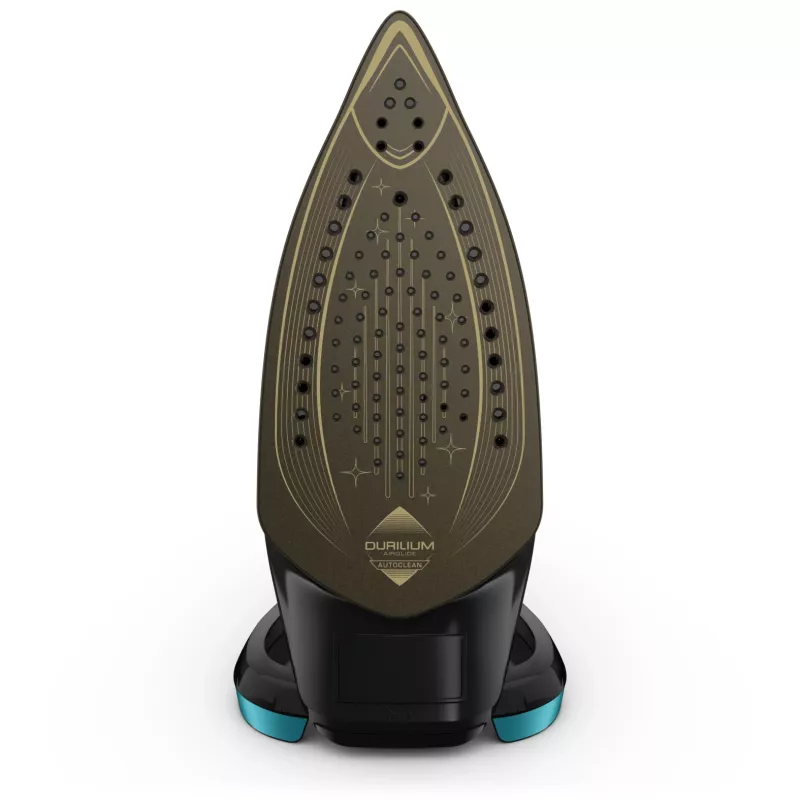 Tefal Puregliss FV8066 Żelazko parowe i suche Durilium AirGlide Autoclean 3000 W Czarno-niebieskie