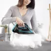 Tefal Puregliss FV8066 Żelazko parowe i suche Durilium AirGlide Autoclean 3000 W Czarno-niebieskie