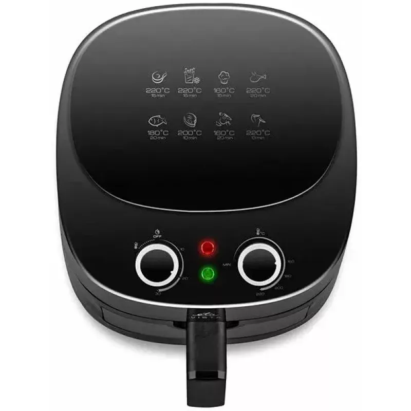 Frytkownica beztłuszczowa ETA ETA016890000, nablatowa 1300 W, 4,3 l, czarna