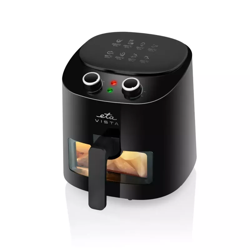 Frytkownica beztłuszczowa ETA ETA016890000, nablatowa 1300 W, 4,3 l, czarna