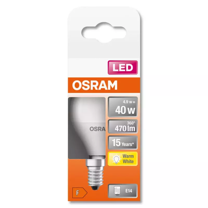 Żarówka LED Osram STAR 5W E14 ciepła biel 2700K 470lm 15000h