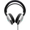 Zestaw słuchawkowy Alienware AW520H, przewodowy, nagłowny, gamingowy, biały
