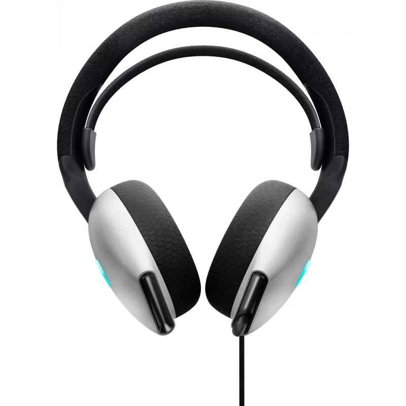 Zestaw słuchawkowy Alienware AW520H, przewodowy, nagłowny, gamingowy, biały