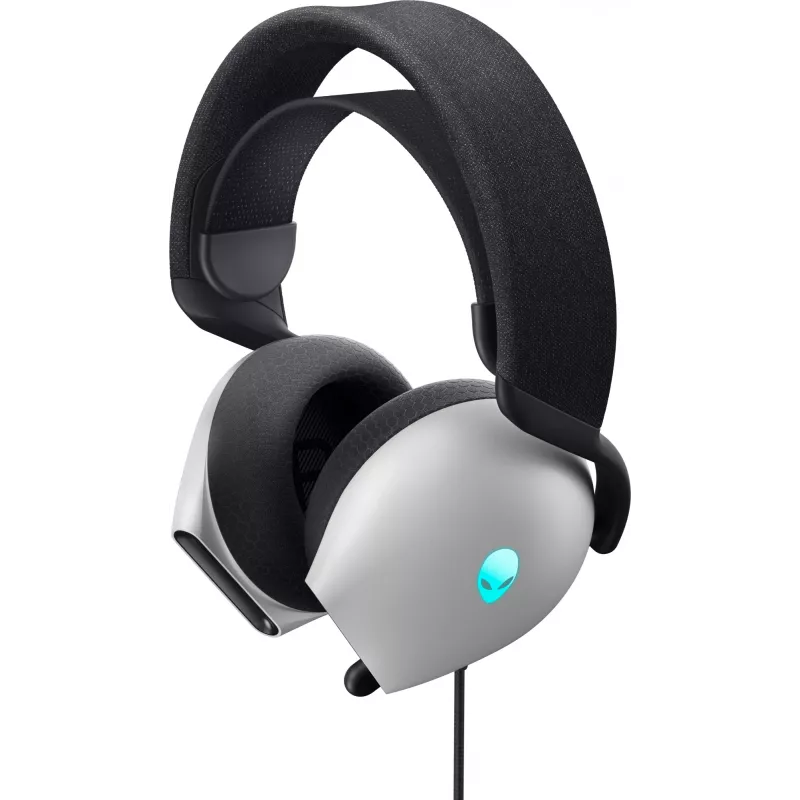Zestaw słuchawkowy Alienware AW520H, przewodowy, nagłowny, gamingowy, biały