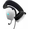 Zestaw słuchawkowy Alienware AW520H, przewodowy, nagłowny, gamingowy, biały