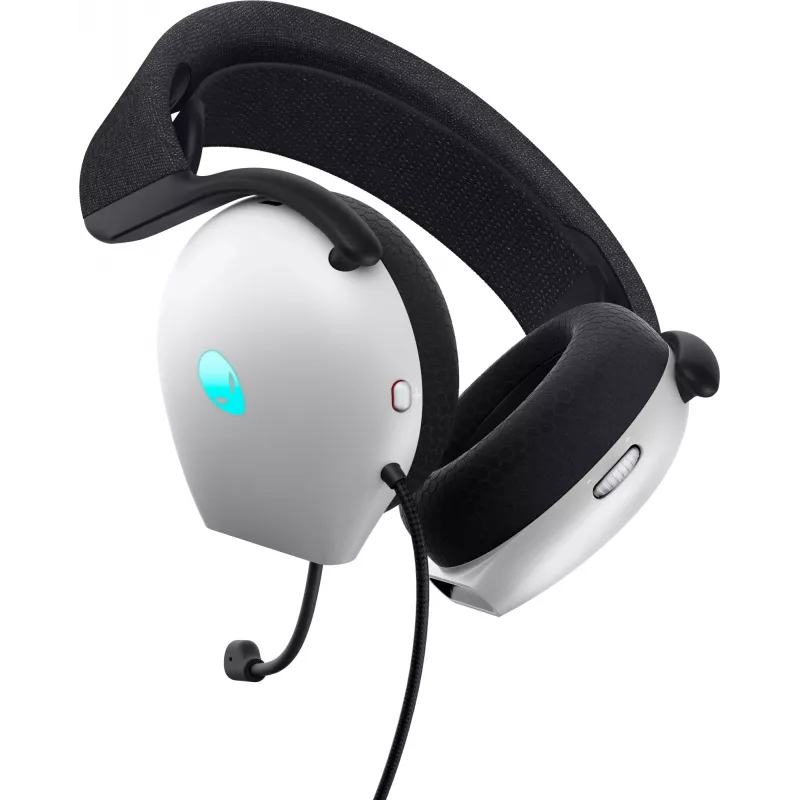 Zestaw słuchawkowy Alienware AW520H, przewodowy, nagłowny, gamingowy, biały