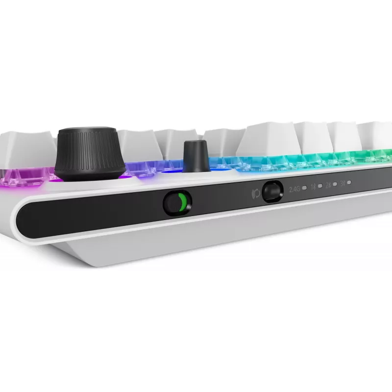Klawiatura gamingowa Alienware Tri-Mode AW920K USB + RF Wireless + Bluetooth Biała