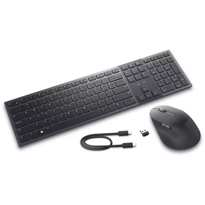 DELL Pro Premium Collaboration Keyboard and Mouse - KM900 - US International (QWERTY)