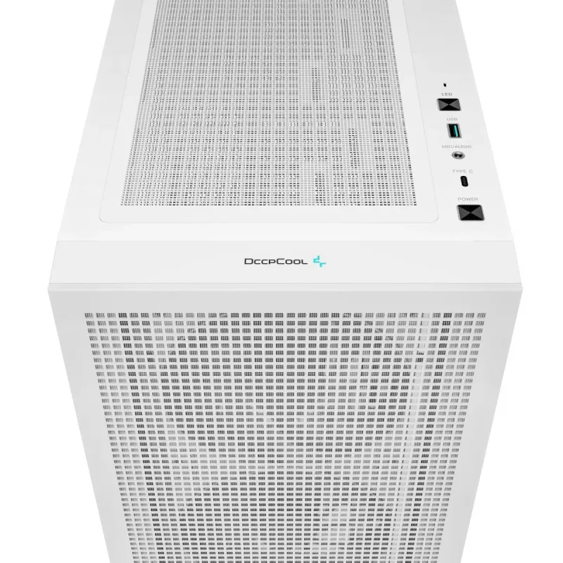 Obudowa PC DeepCool CH560 DIGITAL WH Midi Tower — Biała, EATX/ATX, hartowane szkło, wentylatory RGB, USB-C