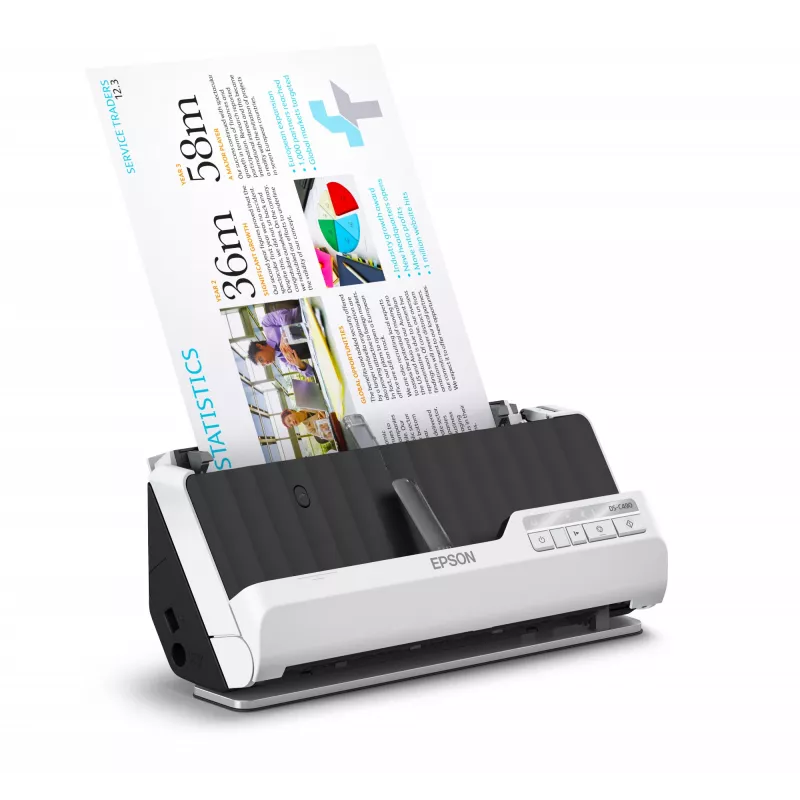 Epson DS-C490 Skaner ADF + arkuszowy 600 x 600 DPI A4 Czarny, Biały