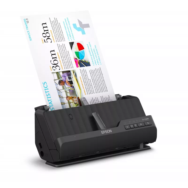 Epson ES-C320W Skaner ADF + arkuszowy 600 x 600 DPI A4 Czarny